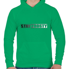 PRINTFASHION Stay Frosty - COD MW - Férfi kapucnis pulóver - Zöld