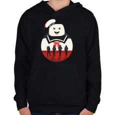 PRINTFASHION Stay puff - Gyerek kapucnis pulóver - Fekete