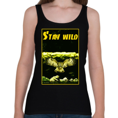 PRINTFASHION stay wild - Női atléta - Fekete