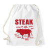 PRINTFASHION STEAK - Sportzsák, Tornazsák - Fehér