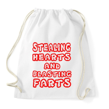 PRINTFASHION Stealing Hearths - Sportzsák, Tornazsák - Fehér tornazsák