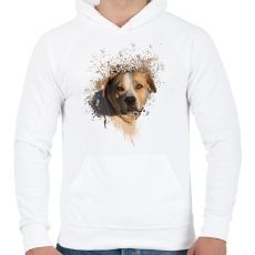 PRINTFASHION stefi - Férfi kapucnis pulóver - Fehér