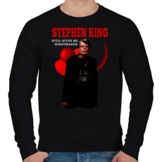 PRINTFASHION STEPHEN KING-COLOR - Férfi pulóver - Fekete
