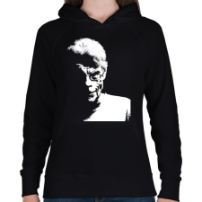 PRINTFASHION Stephen King - Női kapucnis pulóver - Fekete női pulóver, kardigán