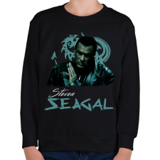 PRINTFASHION steven seagal - Gyerek pulóver - Fekete gyerek pulóver, kardigán