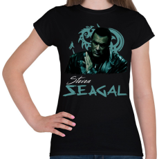 PRINTFASHION steven seagal - Női póló - Fekete