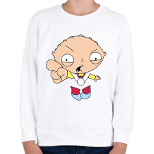 PRINTFASHION Stewie - Gyerek pulóver - Fehér gyerek pulóver, kardigán