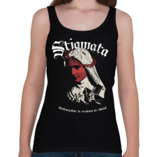 PRINTFASHION Stigmata - Okkult Desgin - Női atléta - Fekete női trikó