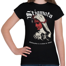 PRINTFASHION Stigmata - Okkult Desgin - Női póló - Fekete