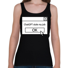 PRINTFASHION Stole my job - Női atléta - Fekete