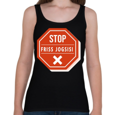 PRINTFASHION STOP - Friss jogsis - Női atléta - Fekete