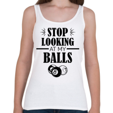 PRINTFASHION Stop looking - Női atléta - Fehér