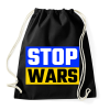 PRINTFASHION STOP WARS 2 - Sportzsák, Tornazsák - Fekete