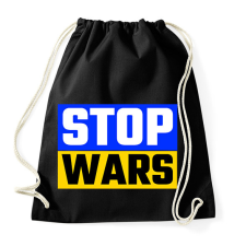 PRINTFASHION STOP WARS 2 - Sportzsák, Tornazsák - Fekete tornazsák