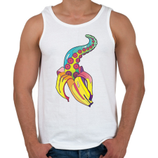PRINTFASHION Strange banana - Férfi atléta - Fehér atléta, trikó