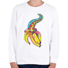 PRINTFASHION Strange banana - Gyerek pulóver - Fehér gyerek pulóver, kardigán