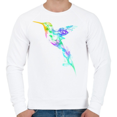 PRINTFASHION Strange smoke - Férfi pulóver - Fehér