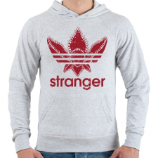 PRINTFASHION Stranger - Férfi kapucnis pulóver - Sport szürke férfi pulóver, kardigán