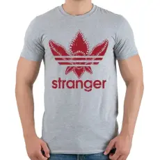 PRINTFASHION Stranger - Férfi póló - Sport szürke