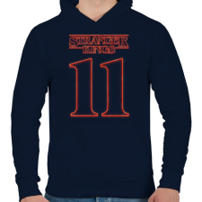 PRINTFASHION Stranger Kings 11 - Férfi kapucnis pulóver - Sötétkék férfi pulóver, kardigán