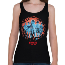 PRINTFASHION #Stranger_team - Női atléta - Fekete