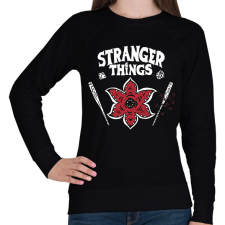 PRINTFASHION Stranger Thing _HELLFIRE CLUB2 - Női pulóver - Fekete női pulóver, kardigán