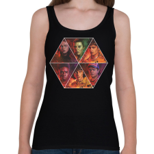 PRINTFASHION Stranger Things - Characters - Női atléta - Fekete női trikó