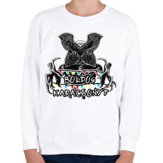 PRINTFASHION Stranger Things - Demogorgon Boldog Karácsonyt - Gyerek pulóver - Fehér