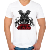 PRINTFASHION Stranger Things - Demogorgon - Ingyen Ölelés - Férfi V-nyakú póló - Fehér
