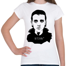 PRINTFASHION Stranger Things Eleven - Női póló - Fehér női póló