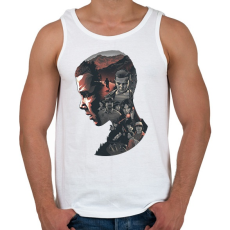 PRINTFASHION Stranger Things - Férfi atléta - Fehér