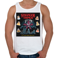 PRINTFASHION Stranger Things - Férfi atléta - Fehér női trikó