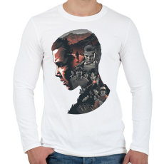 PRINTFASHION Stranger Things - Férfi hosszú ujjú póló - Fehér