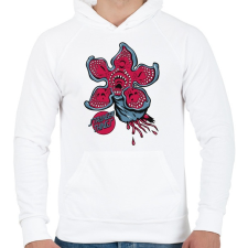 PRINTFASHION Stranger Things - Férfi kapucnis pulóver - Fehér férfi pulóver, kardigán