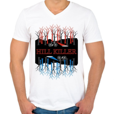 PRINTFASHION Stranger Things - Férfi V-nyakú póló - Fehér