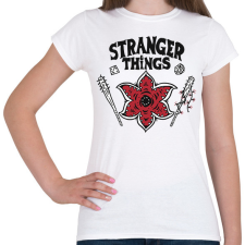 PRINTFASHION Stranger Things HELLFIRE CLUB - Női póló - Fehér női póló