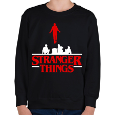 PRINTFASHION Stranger Things Max - Gyerek pulóver - Fekete gyerek pulóver, kardigán