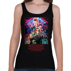 PRINTFASHION Stranger Things - Női atléta - Fekete