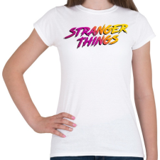 PRINTFASHION Stranger Things - Női póló - Fehér női póló