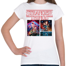 PRINTFASHION Stranger things - Női póló - Fehér