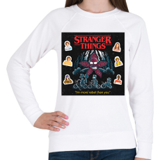 PRINTFASHION Stranger Things - Női pulóver - Fehér