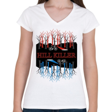 PRINTFASHION Stranger Things - Női V-nyakú póló - Fehér női póló