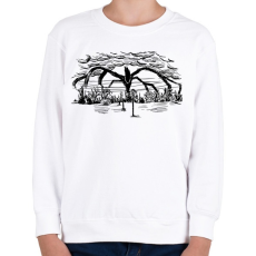 PRINTFASHION Stranger Things Shadow Monster - Gyerek pulóver - Fehér
