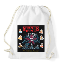 PRINTFASHION Stranger Things - Sportzsák, Tornazsák - Fehér tornazsák