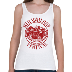 PRINTFASHION Stranger Things STRAWBERRY FESTIVAL - Női atléta - Fehér