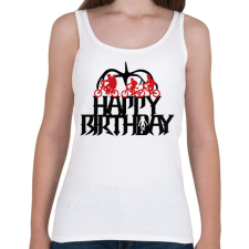 PRINTFASHION Stranger Things szülinap - Női atléta - Fehér női trikó