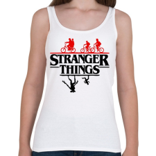 PRINTFASHION stranger things upside down 2 - Női atléta - Fehér női trikó