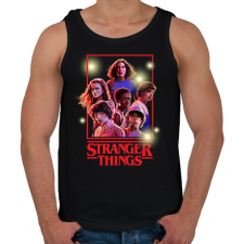 PRINTFASHION #strangerthings - Férfi atléta - Fekete atléta, trikó