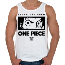 PRINTFASHION Straw hat crew - Férfi atléta - Fehér atléta, trikó