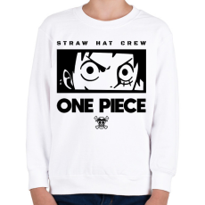 PRINTFASHION Straw hat crew - Gyerek pulóver - Fehér